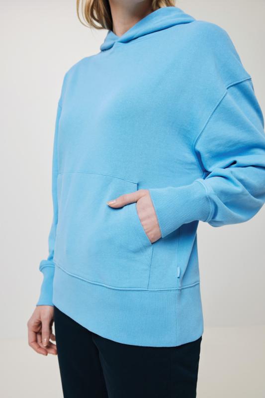 Mikina s kapucňou IQONIQ Yoho relaxed fit z recykl. bavlny tranquil blue XXS 19