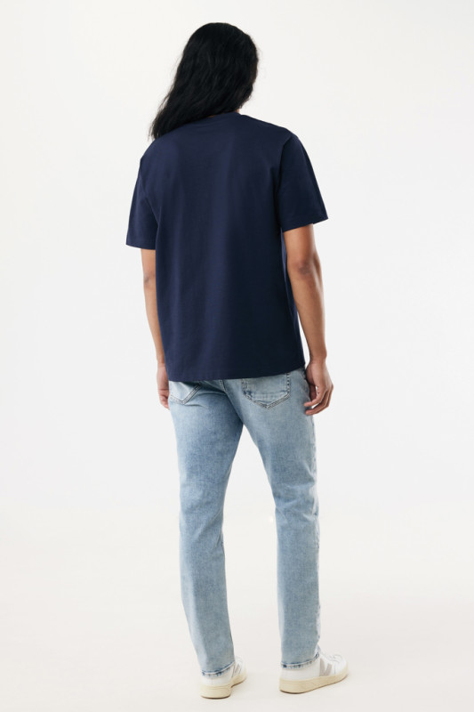 IQONIQ Nikko tričko z hrubej recyklovanej bavlny námornícka modrá L 12