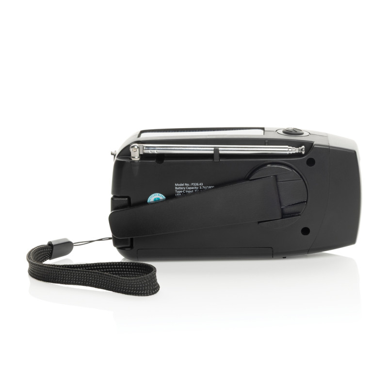 RescueWave RCS núdzové rádio z recyklovaného plastu čierna 5