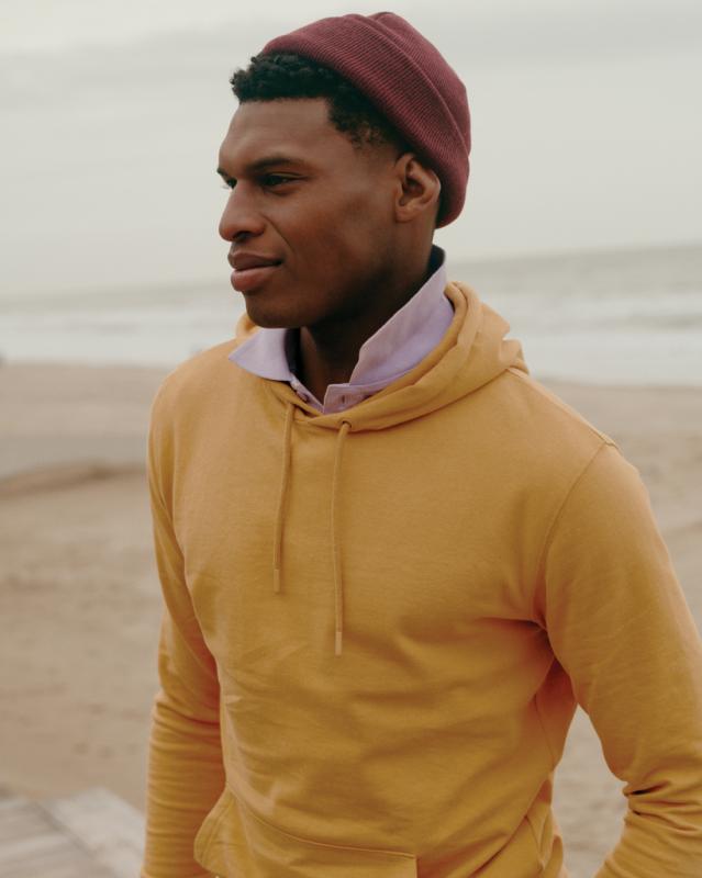 Mikina s kapucňou IQONIQ Jasper z recykl. bavlny ochre yellow XXXL 13