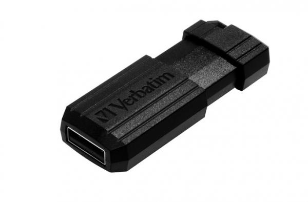 USB kľúč, 128GB, USB 2.0, 10/4MB/sec, VERBATIM "PinStripe", čierny 5