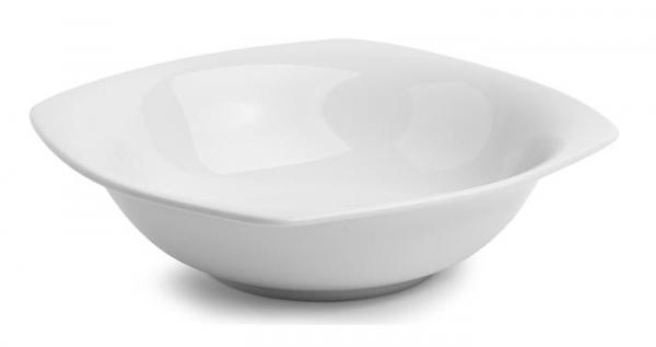 Miska na polievku, porcelán, hranatá , 17 cm, 6 ks, ROTBERG, "Quadrate", biela 2