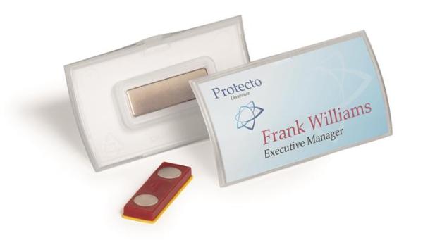 Visačka, s magnetom proti pretáčaniu, 75x40 mm, DURABLE "CLICK FOLD" 5