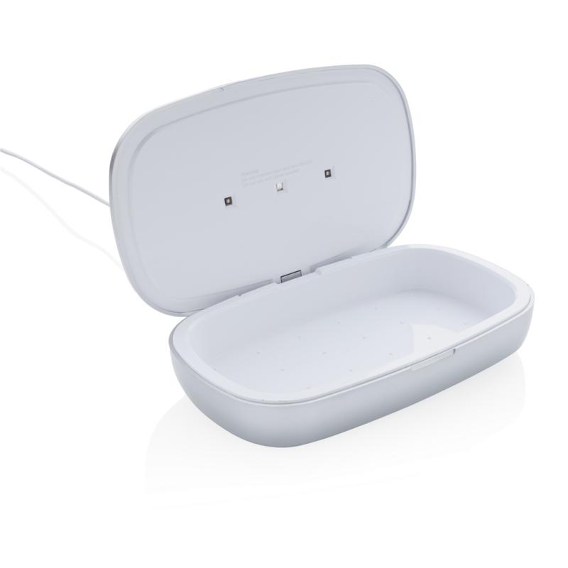 UV-C sterilizačný box s bezdrôtovým nabíjaním 5W Rena sivá 3