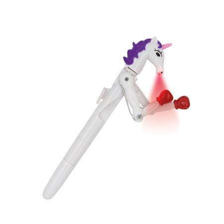 Guľôčkové pero, jednorožec, 1 mm, s LED svetlom, WEDO "Lucky Punch", modrá 1