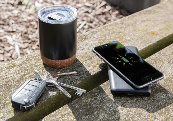PD rýchlo nabíjacia bezdrôtová powerbanka 10 000 mAh 10 W sivá 11