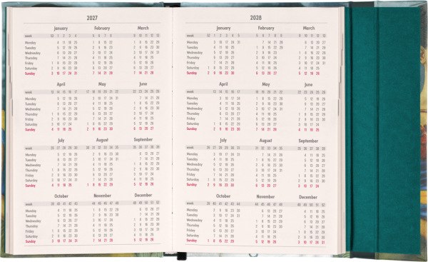NOTIQUE Magnetic weekly planner Frida Kahlo 2027, 11 x 16 cm 2