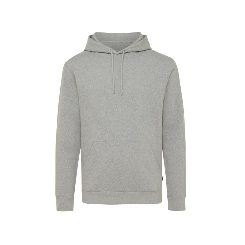 Nefarbená mikina s kapucňou IQONIQ Torres z recykl. bavlny heather grey XXL 1