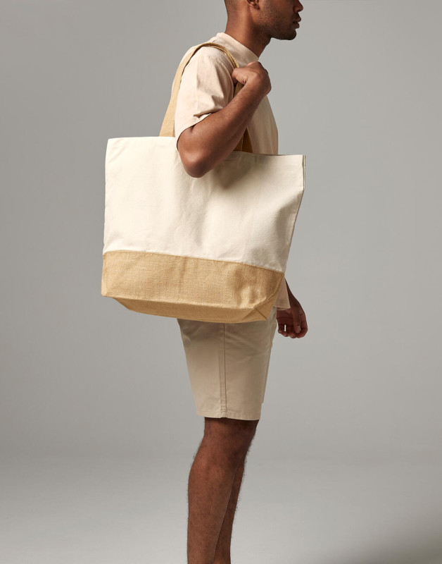 Taška Jute Base Canvas Tote XL 1