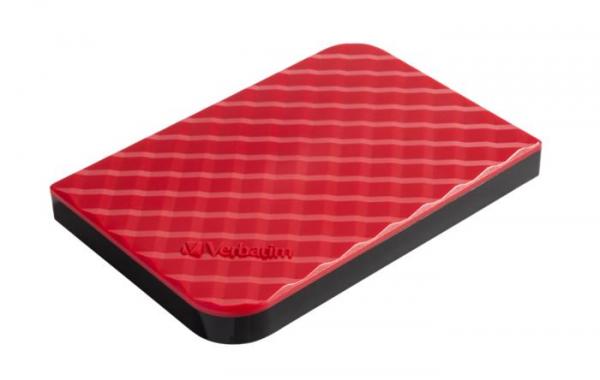 2,5" HDD (pevný disk), 1TB, USB 3.0, VERBATIM "Store n Go", červená 3