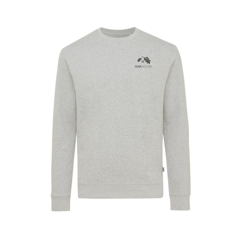 Nefarbená mikina IQONIQ Denali z recykl. bavlny heather grey S 4