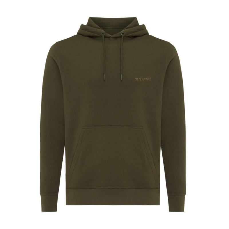 Ľahká mikina s kapucňou IQONIQ Rila z recykl. bavlny khaki XXXL 3