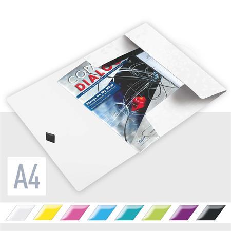 Doska s gumičkou, PP, A4, LEITZ "Wow", biela 2