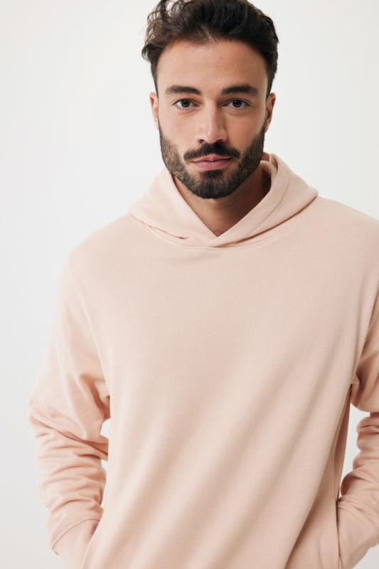 Mikina s bočnými vreckami IQONIQ Yengo z rec. bavlny peach nectar XXS 15
