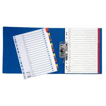 Register, kartón, A4, A-Z, ESSELTE, VIVIDA, biela