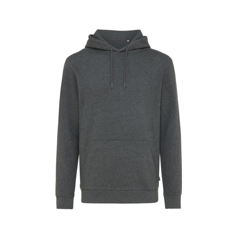 Nefarbená mikina s kapucňou IQONIQ Torres z recykl. bavlny heather anthracite XXXL 1