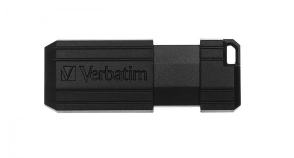 USB kľúč, 8 GB, USB 2.0, 10/4MB/sec, VERBATIM "PinStripe", čierna 2