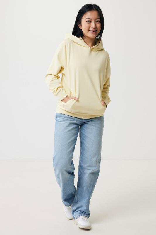 Mikina s bočnými vreckami IQONIQ Yengo z rec. bavlny cream yellow XXXL 4