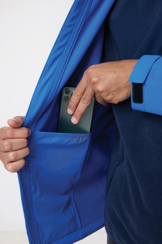 Pánska soft shell bunda IQONIQ Makalu z recykl. polyesteru kráľovská modrá M 11