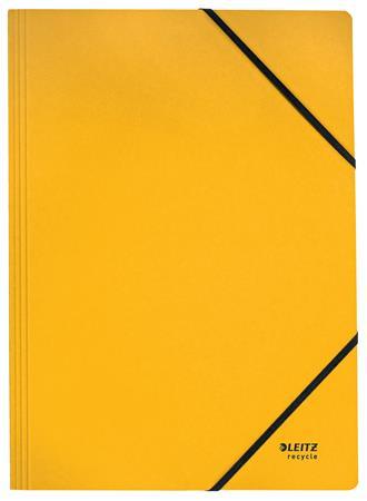 Doska s gumičkou, kartónová, A4, LEITZ "Recycle", žltá 1
