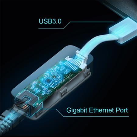 TP-LINK USB ethernetový sieťový adaptér, USB 3.0, TP-Link "UE300" 4