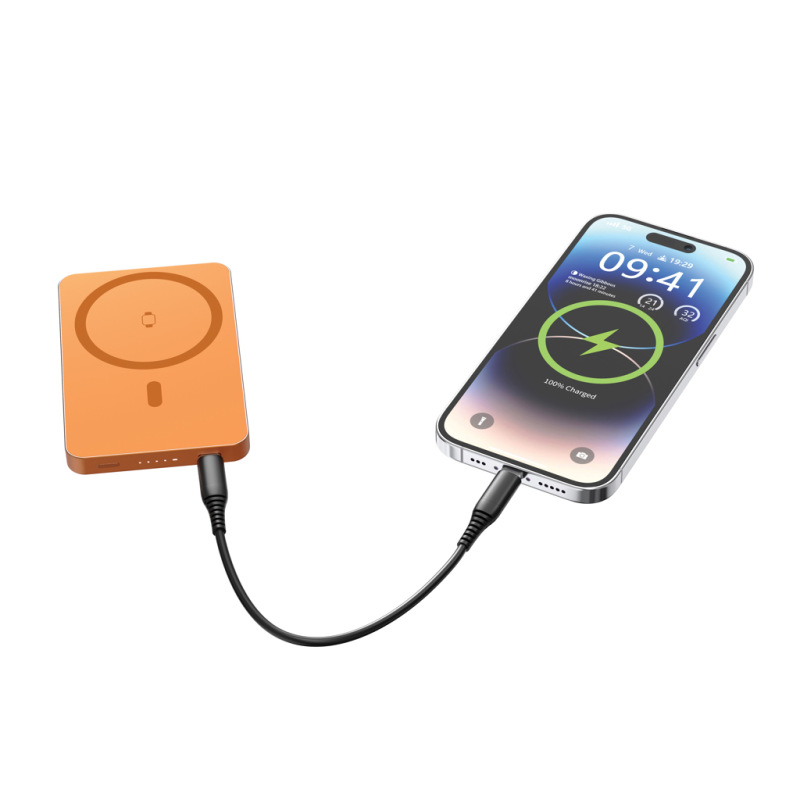 Urban Vitamin Marin 5000 mAh magnet. 15 W bezd. powerbanka oranžová 6
