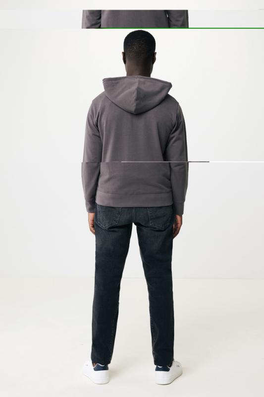 Mikina na zips s kapucňou IQONIQ Abisko z recykl. bavlny antracitová XXXL 6