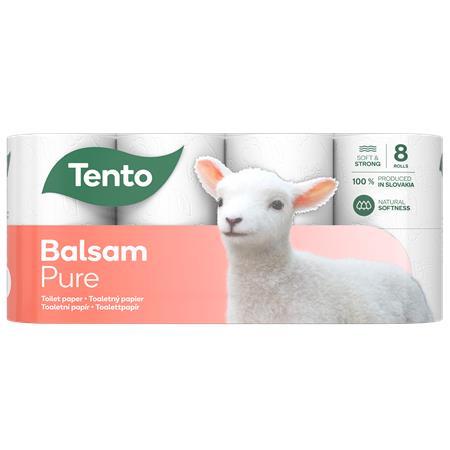 Toaletný papier, 3-vrstvový, malý kotúč, 8 kotúčov, TENTO "Balsam Pure", biela 1