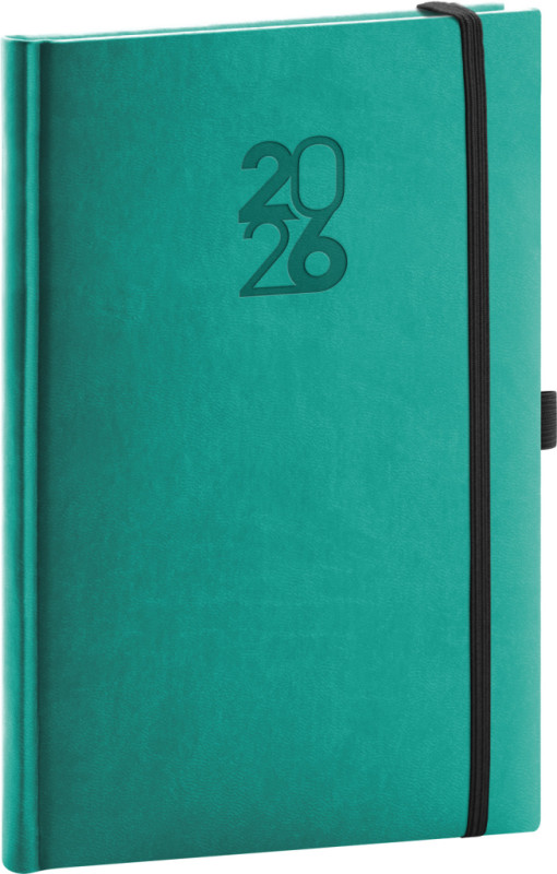 NOTIQUE Týždenný diár Aprint Top 2026, tyrkysový, 15 x 21 cm