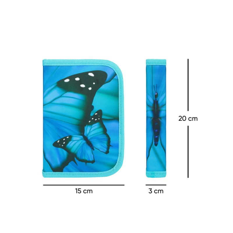BAAGL Školský peračník klasik dve chlopne Butterfly 4