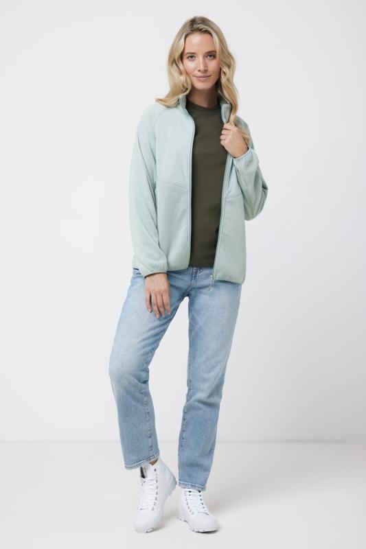 Micro fleece bunda na zips IQONIQ Talung z rec. polyesteru Iceberg green XS 7