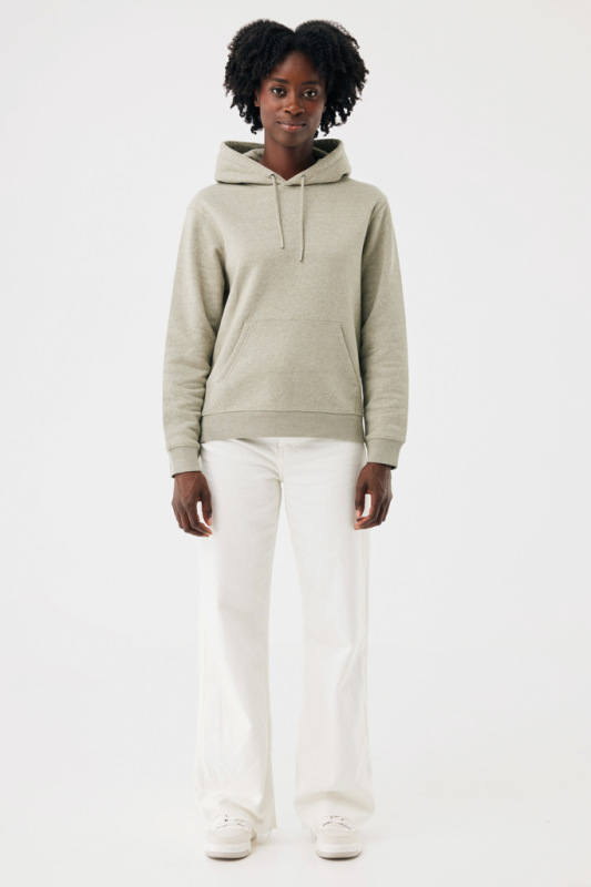 IQONIQ Joshua Unisex mikina s kapucňou z rec. bavlny light heather green L 6