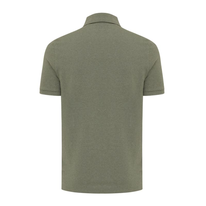 Polo tričko IQONIQ Yosemite z recykl. bavlny heather green XXL 2