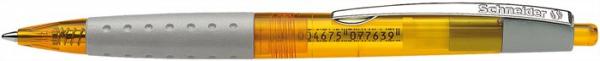 Guľôčkové pero, 0,5 mm, stláčací mechanizmus, SCHNEIDER "Loox, modrá 1