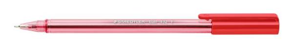 Guľôčkové pero, 0,3 mm, kužeľový hrot, STAEDTLER "Ball", červené 2
