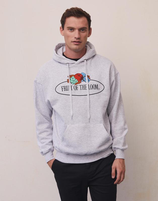 Mikina Vintage s kapucňou a veľkým logom 1