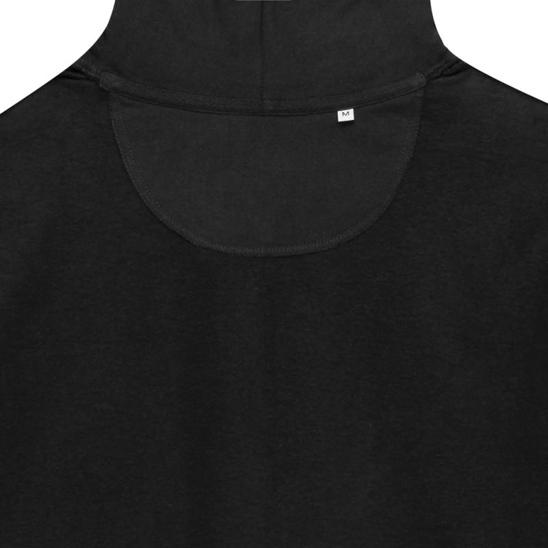 Mikina na zips s kapucňou IQONIQ Abisko z recykl. bavlny čierna S 3