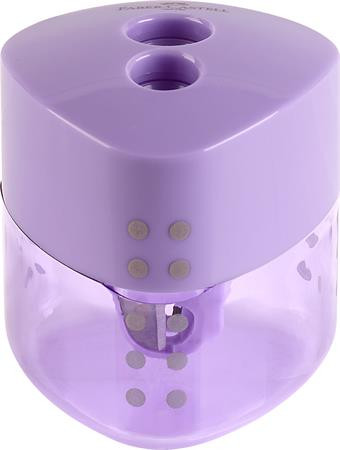 Strúhadlo, displej, dvojdierové, FABER-CASTELL, "Grip Auto", mix pastelových farieb 3