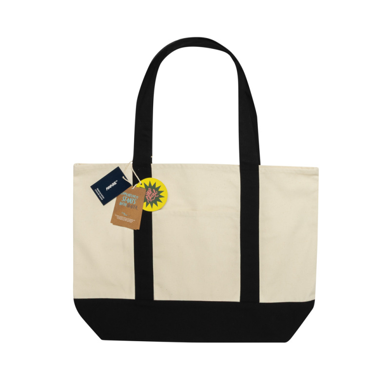 SHOP LOCAL AWARE™ taška z recyklovanej bavlny, 350 GSM čierna 2