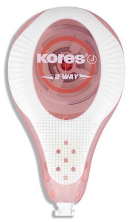 Korekčný roller, 4,2 mm x 8 m, KORES "2WAY Pastel", mix pastelových farieb 5