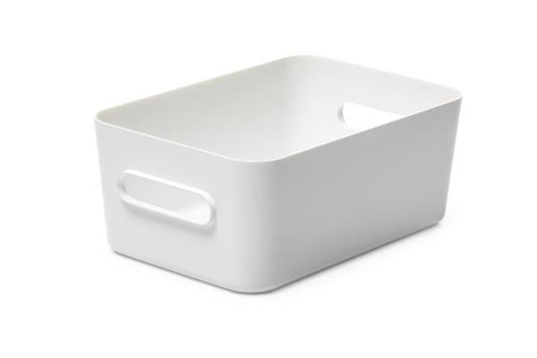 Úložný box, plastový, 5,3 l, SMARTSTORE "Compact M", biely 1