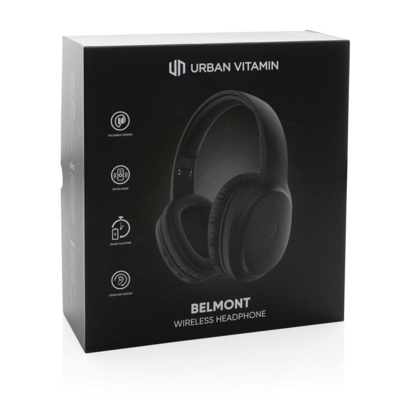 Bezdrôtové slúchadlá Urban Vitamin Belmont čierna 16