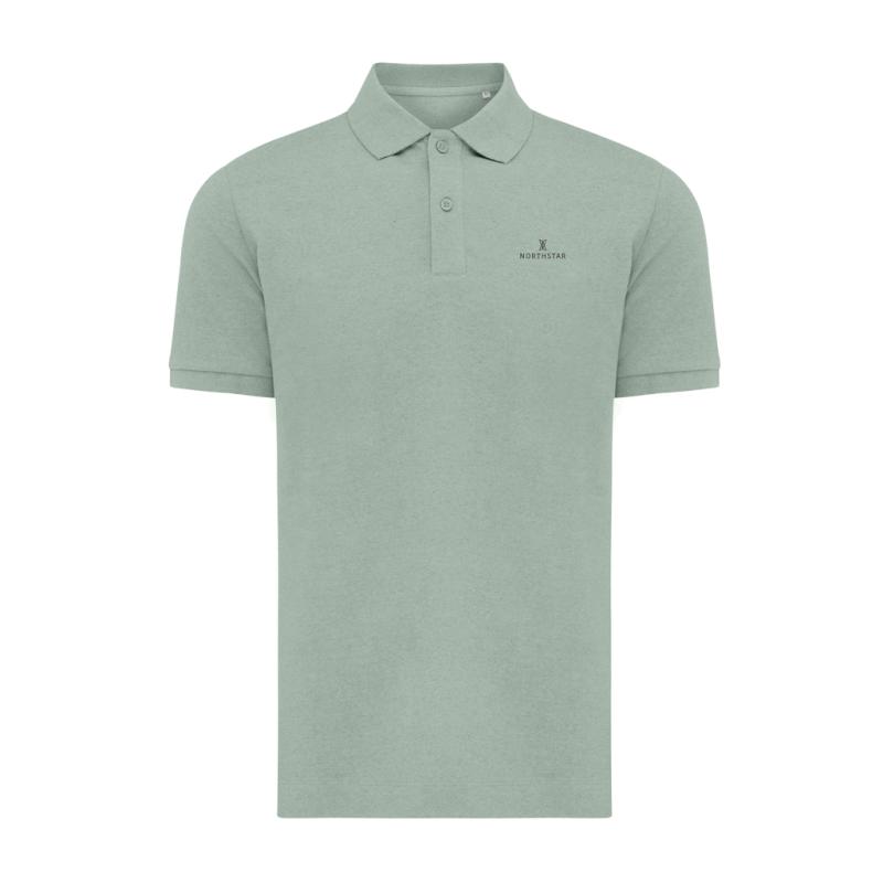 Polo tričko IQONIQ Yosemite z recykl. bavlny Iceberg green XXXL 3