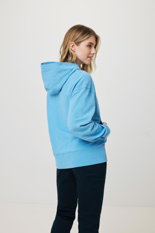 Mikina s kapucňou IQONIQ Yoho relaxed fit z recykl. bavlny tranquil blue M 15