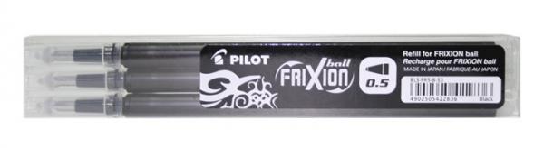 Náplň do rollerov, 0,25 mm, odstrániteľné písmo, PILOT "Frixion Clicker/Ball" 05, čierna 1