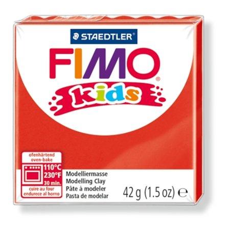 Modelovacia hmota, 42 g, FIMO "Kids", červená 1