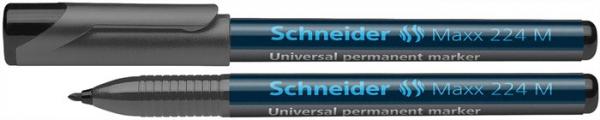 Permanentný popisovač, OHP, 1 mm, SCHNEIDER "Maxx 224 M", čierny 1