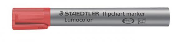 Popisovač na flipchartové tabule, 2 mm, kužeľový hrot, STAEDTLER "Lumocolor 356", červený 1