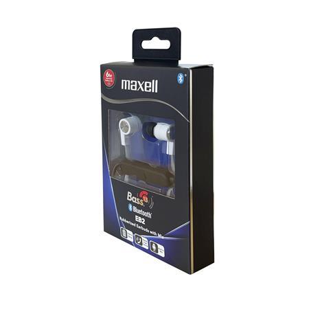 Slúchadlá, bezdrôtové, Bluetooth 5.1, s mikrofónom, MAXELL "Bass", biela 3