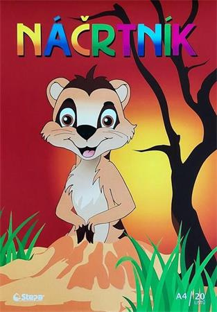 Náčrtník, A4, 80 g, 20 listov, STEPA, biely 1
